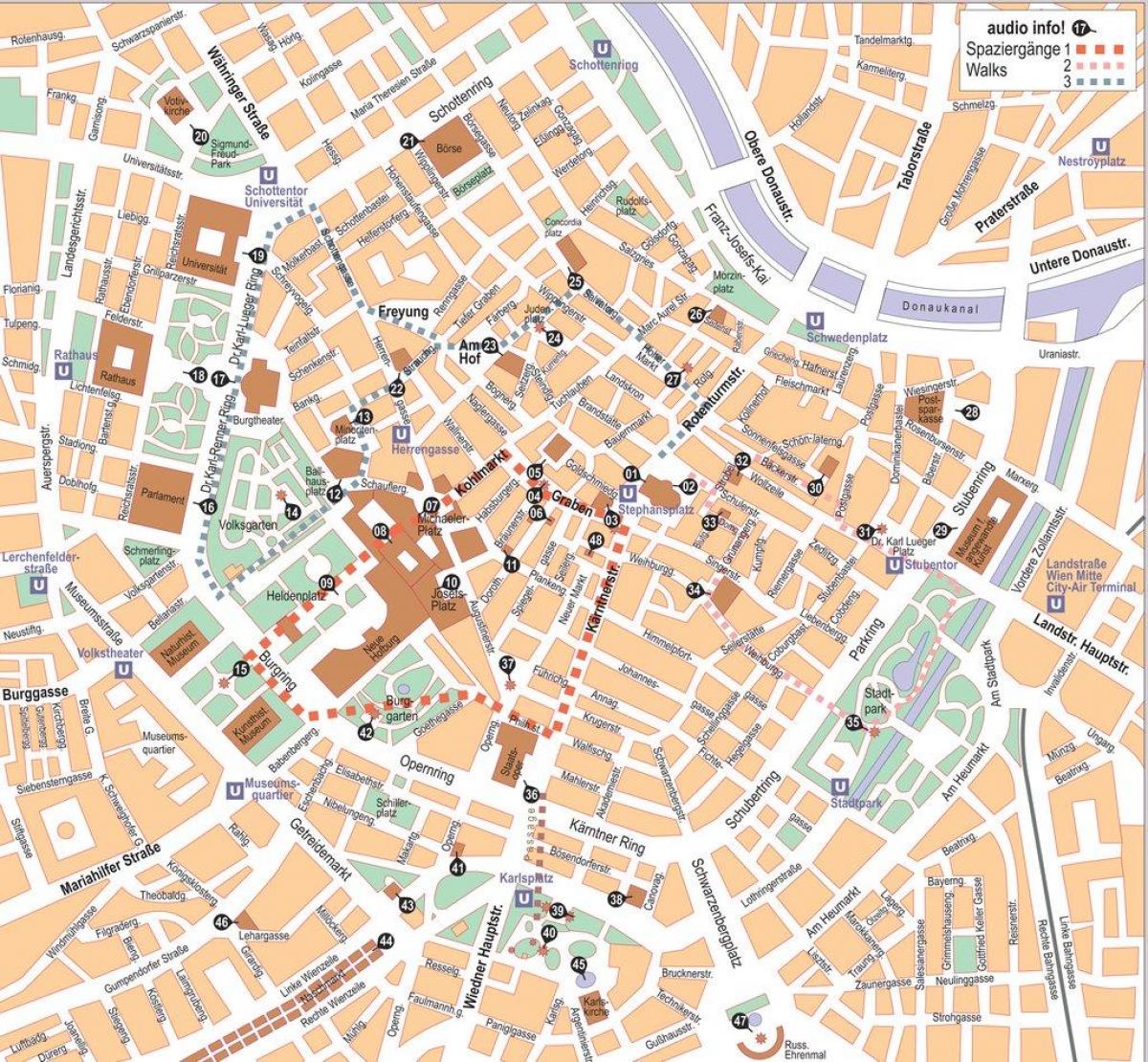 Карта Венскі цэнтр 
