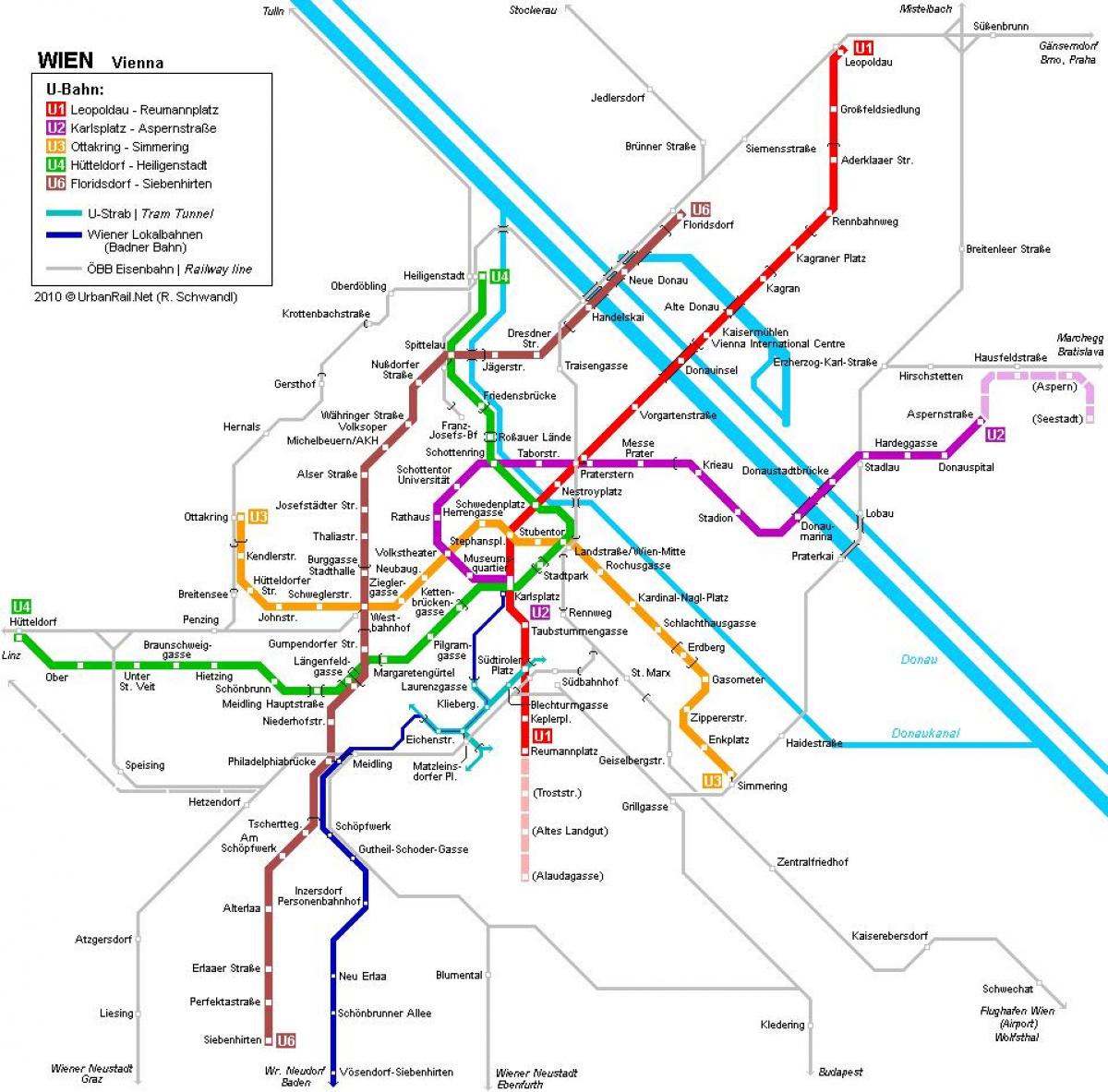 Вена карта метро Мюнхен