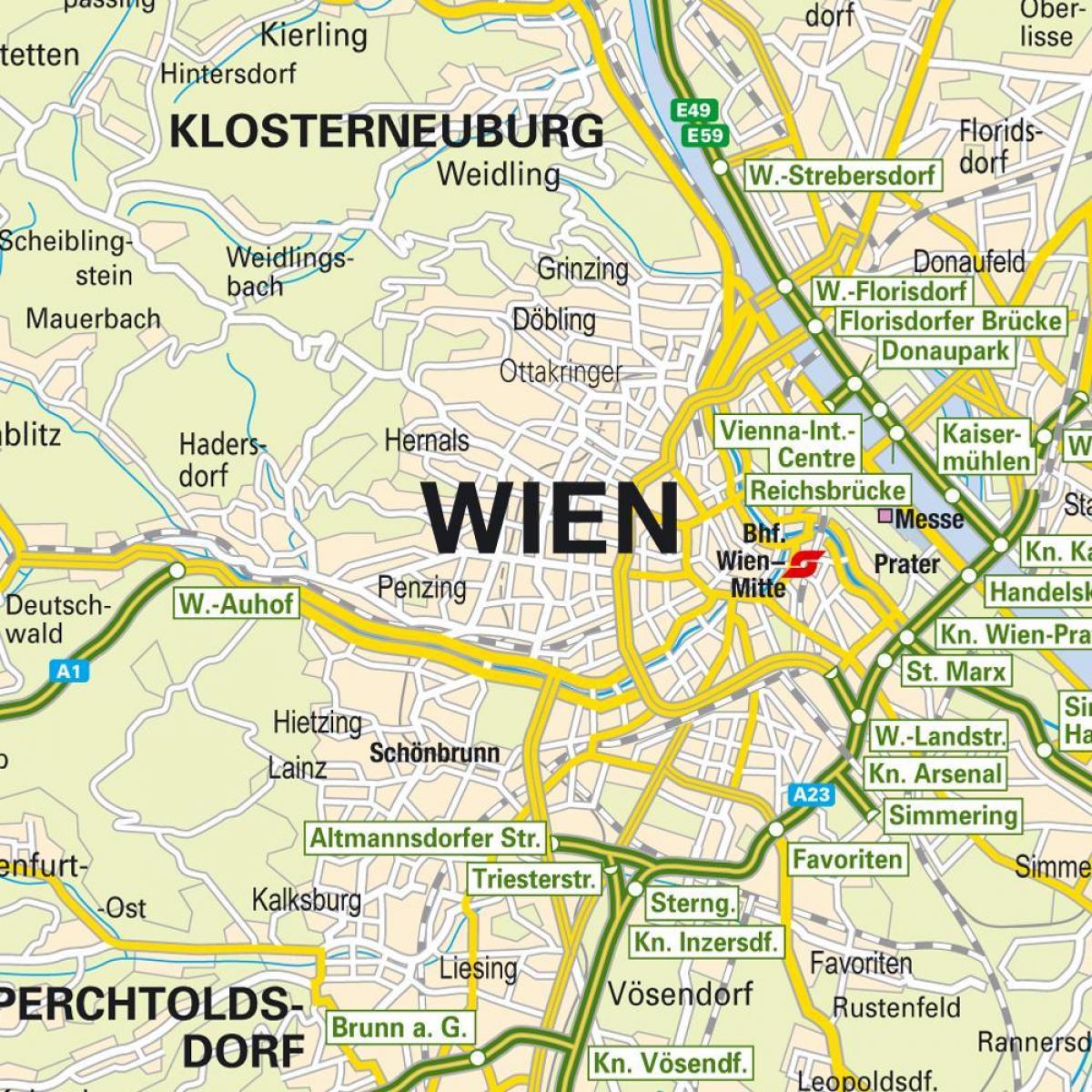 карта Вены