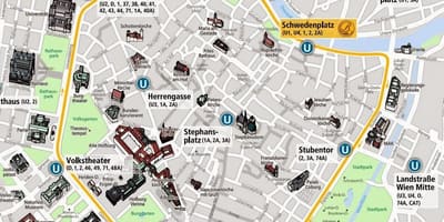 Вена трамвай карта 2016