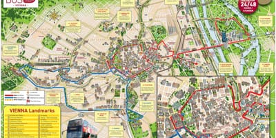 Вялікія аўтобусныя туры Вена карта