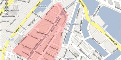 Карта Вены чырвоных ліхтароў