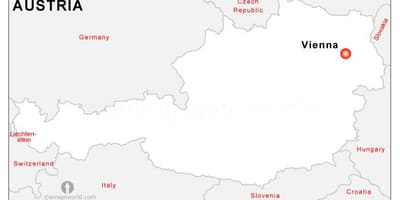 Карта сталіцы Аўстрыі