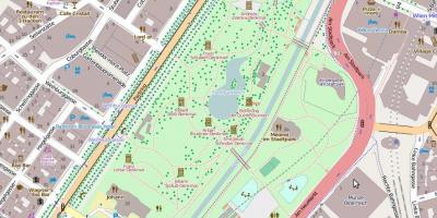 Карта stadtpark ў Вене
