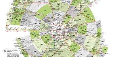 Карта Вены транспартных зон