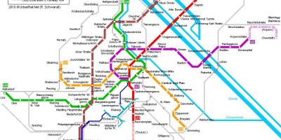 Вена карта метро Мюнхен